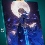 Картина на стену Fate Аниме Сэйбер 40x50