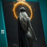 Картина на стену Темная фэнтези девушка королева 40x50