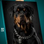 Картина на стену Собаки Ротвейлер 40x50
