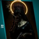 Картина на стену Девушка Арт грешная монашка 40x50