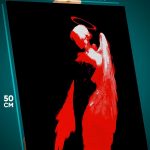 Картина на стену Религия Аниме-арт девушка ангел 40x50