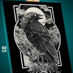 Картина на стену Животные ворона 40x50