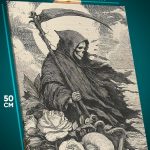 Картина на стену Темная фэнтези Смерть с косой 40x50