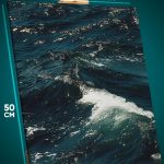 Картина на стену Пейзаж морской природа океан море волны 40x50
