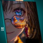 Картина на стену Девушка Арт отражение 40x50