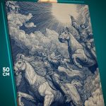 Картина на стену Религия ангел архангел 40x50