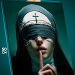 Картина на стену Девушка Портрет грешная монашка 40x50