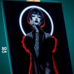 Картина на стену Девушка Арт стильная 40x50