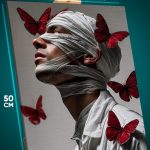 Картина на стену Человек Арт сюрреализм 40x50