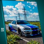 Картина на стену Авто Nissan Skyline 40x50