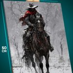 Картина на стену Red Dead Redemption Игра ковбой 40x50