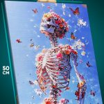 Картина на стену Человек Арт скелет сюрреализм 40x50