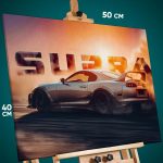 Картина на стену Авто Toyota Supra 40x50