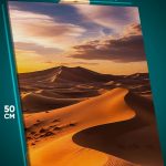 Картина на стену Пейзаж природа пустыня закат 40x50
