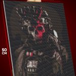 Алмазная мозаика Call of Duty Игра Саймон «Гоуст» Райли 40x50
