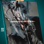 Картина на стену Metal Gear Игра Грей Фокс 40x50