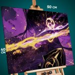 Картина на стену Геншин Импакт Игра Сёгун Райдэн 40x50