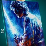 Картина на стену Звездные войны Люк Скайуокер 40x50