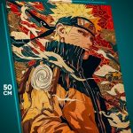 Картина на стену Наруто Аниме Наруто Узумаки 40x50
