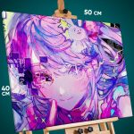 Картина на стену Звездное дитя Аниме Ай Хошино 40x50
