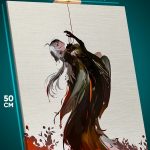 Картина на стену Геншин Импакт Игра Арлекино 40x50