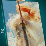 Картина на стену Религия девушка ангел архангел 40x50
