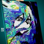 Картина на стену Человек Арт психоделика сюрреализм 40x50
