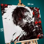 Картина на стену Токийский гуль Аниме Канеки Кен 40x50
