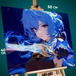 Картина на стену Геншин Импакт Игра Гань Юнь 40x50