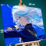 Картина на стену Геншин Импакт Игра Фурина 40x50
