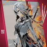Картина по номерам Геншин Импакт Игра Арлекино 40x50