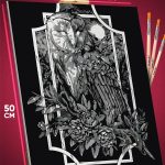 Картина по номерам Животные сова филин 40x50