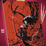 Картина по номерам Девушка Аниме-арт самурай Япония 40x50