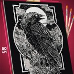 Картина по номерам Животные ворона 40x50