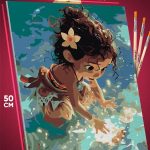 Картина по номерам Мультфильмы Дисней Моана 40x50