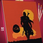Картина по номерам Звездные войны Мандалорец 40x50