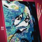 Картина по номерам Девушка Аниме-арт сюрреализм психаделика 40x50