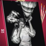 Картина по номерам Магическая битва Аниме Юта Оккоцу 40x50