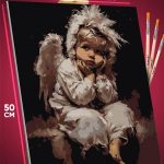 Картина по номерам Религия ангелочек 40x50