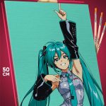 Картина по номерам Vocaloid Мику Хатсуне 40x50