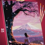 Картина по номерам Пейзаж Япония Фудзияма гора 40x50