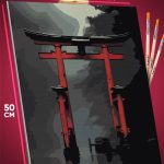 Картина по номерам Пейзаж Япония тории на воде 40x50
