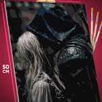 Картина по номерам Темная фэнтези рыцарь и девушка 40x50