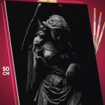 Картина по номерам Статуя ангел 40x50