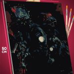 Картина по номерам Воин современный 40x50