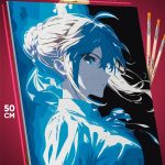 Картина по номерам Fate Аниме Сэйбер 40x50