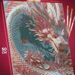 Картина по номерам Фэнтези Арт дракон Япония 40x50