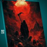 Картина на стену Темная фэнтези жнец 40x50