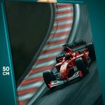 Картина на стену Авто болид формула 1 трасса гонки 40x50
