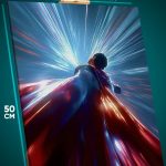 Картина на стену DC Супермен абстракция 40x50